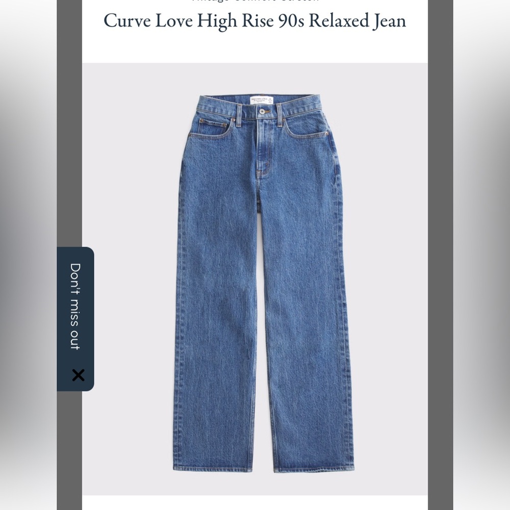 Abercrombie & Fitch Blue High Rise Jeans